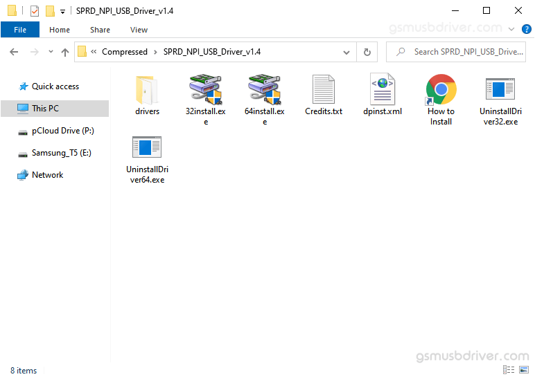 SPRD NPI USB Driver Files
