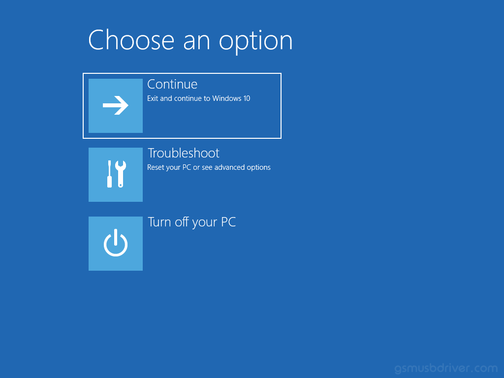 Windows Advanced Boot Options