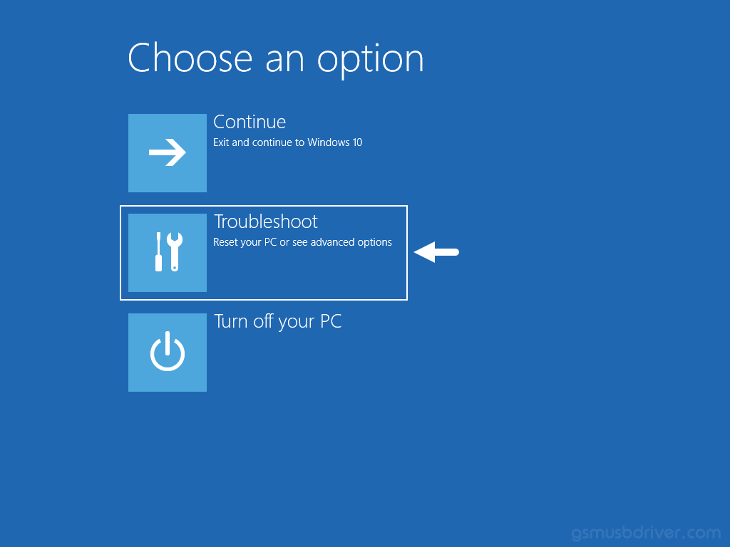 Windows Boot Options Troubleshoot